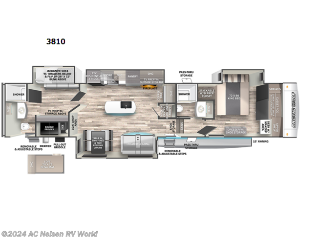 2024 Forest River Cherokee Arctic Wolf Suite 3810 - New Fifth Wheel For Sale by AC Nelsen RV World in Omaha, Nebraska