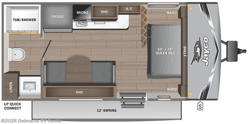 Call now about this 2026 Jayco Jay Flight SLX 175FQ! Floorplan of 2026 Jayco Jay Flight SLX 175FQ