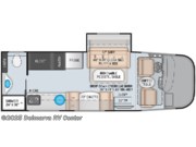 Call now about this 2023 Thor Motor Coach Axis 24.3! Floorplan of 2023 Thor Motor Coach Axis 24.3