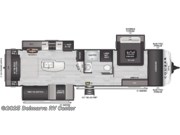 Call now about this 2026 Keystone Cougar Half-Ton 33RLI! Floorplan of 2026 Keystone Cougar Half-Ton 33RLI