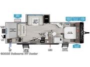 Call now about this 2026 Grand Design Transcend 265BHT! Floorplan of 2026 Grand Design Transcend 265BHT