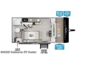 Call now about this 2026 Grand Design Transcend One 151RB! Floorplan of 2026 Grand Design Transcend One 151RB