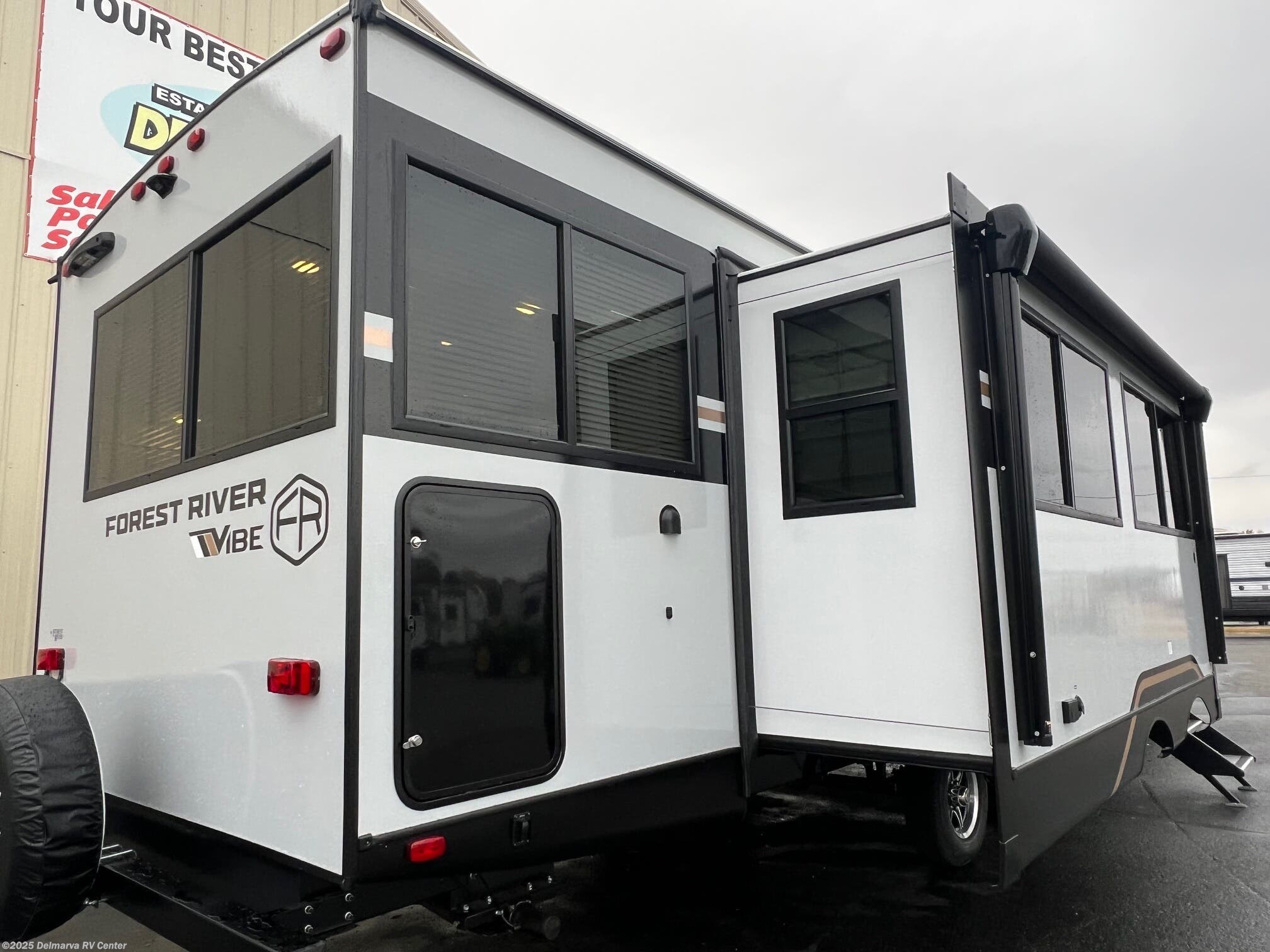 Contact us now about this 2026 Forest River Vibe 3400SB! 2026 Vibe 3400SB by Forest River from Delmarva RV Center (Milford North) in Milford North, Delaware