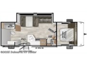 Call now about this 2025 Forest River Wildwood X-Lite 25ICE! Floorplan of 2025 Forest River Wildwood X-Lite 25ICE