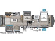 Call now about this 2023 Grand Design Reflection 367BHS! Floorplan of 2023 Grand Design Reflection 367BHS