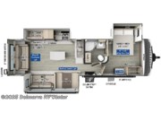 Call now about this 2026 Forest River Rockwood Ultra Lite 2906BS! Floorplan of 2026 Forest River Rockwood Ultra Lite 2906BS