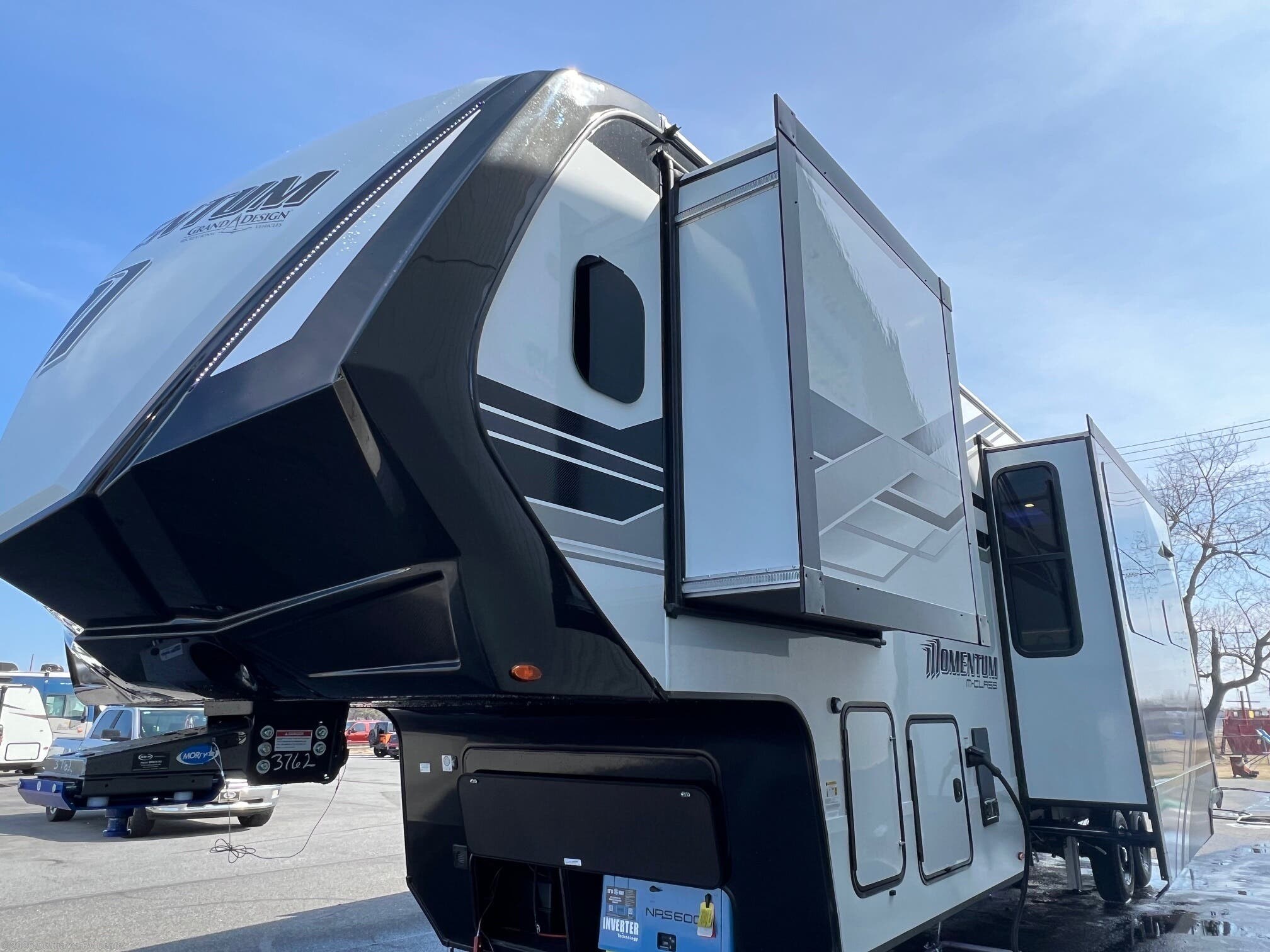 Contact us now about this 2025 Grand Design Momentum M-Class 344M! 2025 Momentum M-Class 344M by Grand Design from Delmarva RV Center in Milford, Delaware
