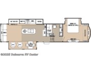 Call now about this 2018 Forest River Cedar Creek 36CK2! Floorplan of 2018 Forest River Cedar Creek 36CK2
