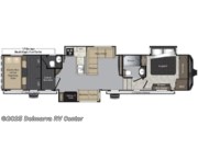 Call now about this 2017 Keystone Raptor 425TS! Floorplan of 2017 Keystone Raptor 425TS