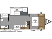 Call now about this 2018 Forest River Surveyor LE 241RBLE! Floorplan of 2018 Forest River Surveyor LE 241RBLE