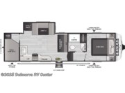 Call now about this 2026 Keystone Cougar Sport 2700BH! Floorplan of 2026 Keystone Cougar Sport 2700BH