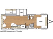 Call now about this 2017 Coachmen Catalina 263RLS! Floorplan of 2017 Coachmen Catalina 263RLS