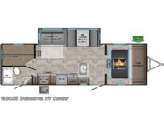 Call now about this 2022 CrossRoads Sunset Trail Super Lite SS272BH! Floorplan of 2022 CrossRoads Sunset Trail Super Lite SS272BH