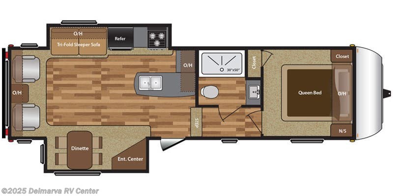 Call now about this 2017 Keystone Hideout 299RLDS! Floorplan of 2017 Keystone Hideout 299RLDS