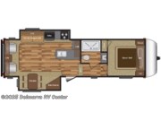 Call now about this 2017 Keystone Hideout 299RLDS! Floorplan of 2017 Keystone Hideout 299RLDS