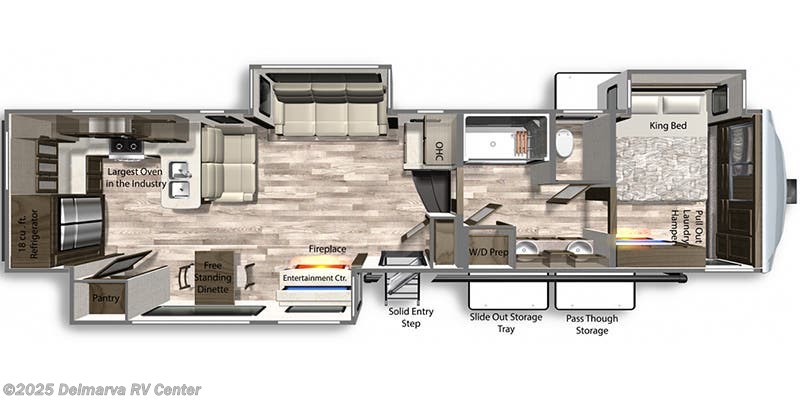 Call now about this 2022 Dutchmen Yukon 399ML! Floorplan of 2022 Dutchmen Yukon 399ML