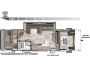 Call now about this 2026 Forest River Wildwood X-Lite 273QBXL! Floorplan of 2026 Forest River Wildwood X-Lite 273QBXL