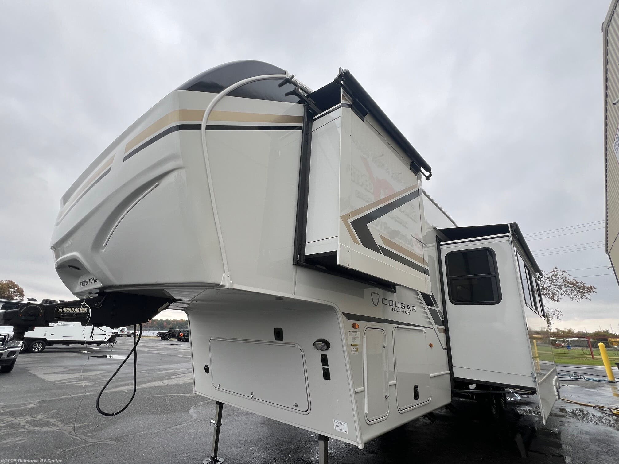 Call now about this 2026 Keystone Cougar Half-Ton 32BHS! 2026 Keystone Cougar Half-Ton 32BHS - New Fifth Wheel For Sale by Delmarva RV Center (Milford North) in Milford North, Delaware features Refrigerator, Power Awning, Microwave, Bunk Beds, Shower