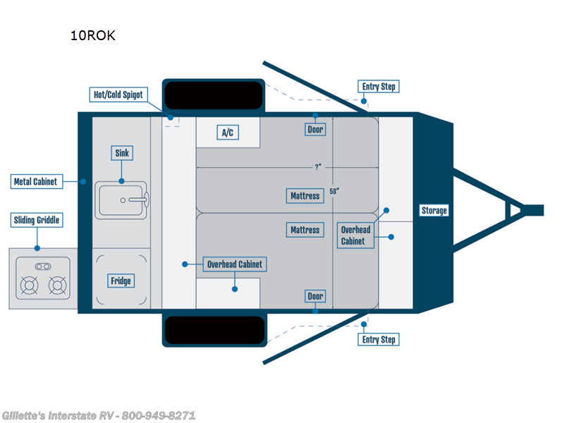 Call now about this 2025 Bontrager Outdoors Compact 10ROK! 2025 Bontrager Outdoors Compact 10ROK - New Travel Trailer For Sale by Gillette's Interstate RV in Haslett, Michigan