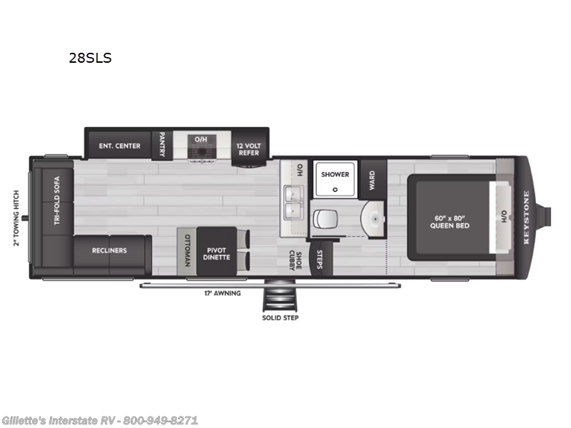 Call now about this 2026 Keystone Arcadia Select 28SLS! 2026 Keystone Arcadia Select 28SLS - New Fifth Wheel For Sale by Gillette's Interstate RV in Haslett, Michigan features Slideout