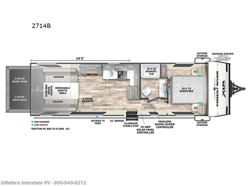 Call now about this 2026 Forest River XLR Boost 2714B! 2026 Forest River XLR Boost 2714B - New Toy Hauler For Sale by Gillette's Interstate RV in Haslett, Michigan