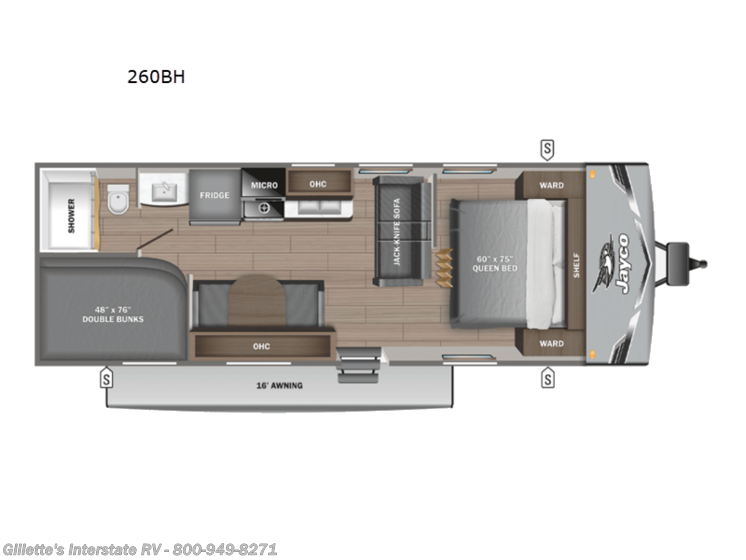 Email now about this 2026 Jayco Jay Flight SLX 260BH! New 2026 Jayco Jay Flight SLX 260BH available in Haslett, Michigan