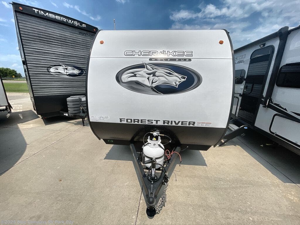 Call now about this 2025 Forest River Cherokee Wolf Pup 14CCW! 2025 Forest River Cherokee Wolf Pup 14CCW - New Travel Trailer For Sale by Blue Compass RV Park City in Park City, Kansas