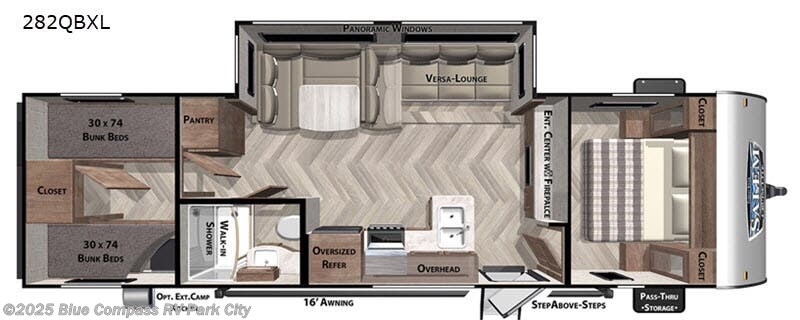 Call now about this 2021 Forest River Salem Cruise Lite 282QBXL! 2021 Forest River Salem Cruise Lite 282QBXL - Used Travel Trailer For Sale by Blue Compass RV Park City in Park City, Kansas features Slideout