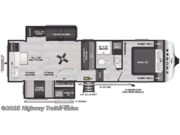 Call now about this 2025 Keystone Cougar Half-Ton 26RKE! Floorplan of 2025 Keystone Cougar Half-Ton 26RKE