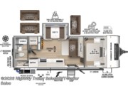 Call now about this 2026 Forest River Surveyor Legend 252RBLE! Floorplan of 2026 Forest River Surveyor Legend 252RBLE