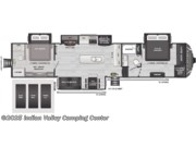 Floorplan of 2024 Keystone Avalanche 390DS