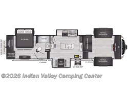 2023 Keystone Avalanche 360FL floorplan image 2023 Keystone Avalanche 360FL - New Fifth Wheel for sale by Indian Valley Camping Center in Souderton, Pennsylvania