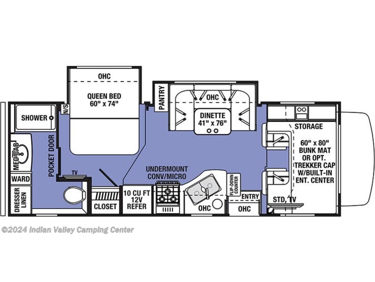Floorplan of 2020 Forest River Forester 2441DS