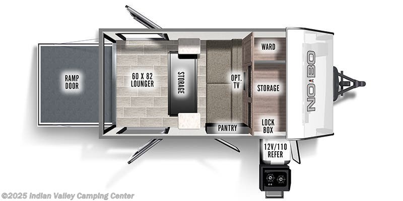 Floorplan of 2022 Forest River No Boundaries NB10.6