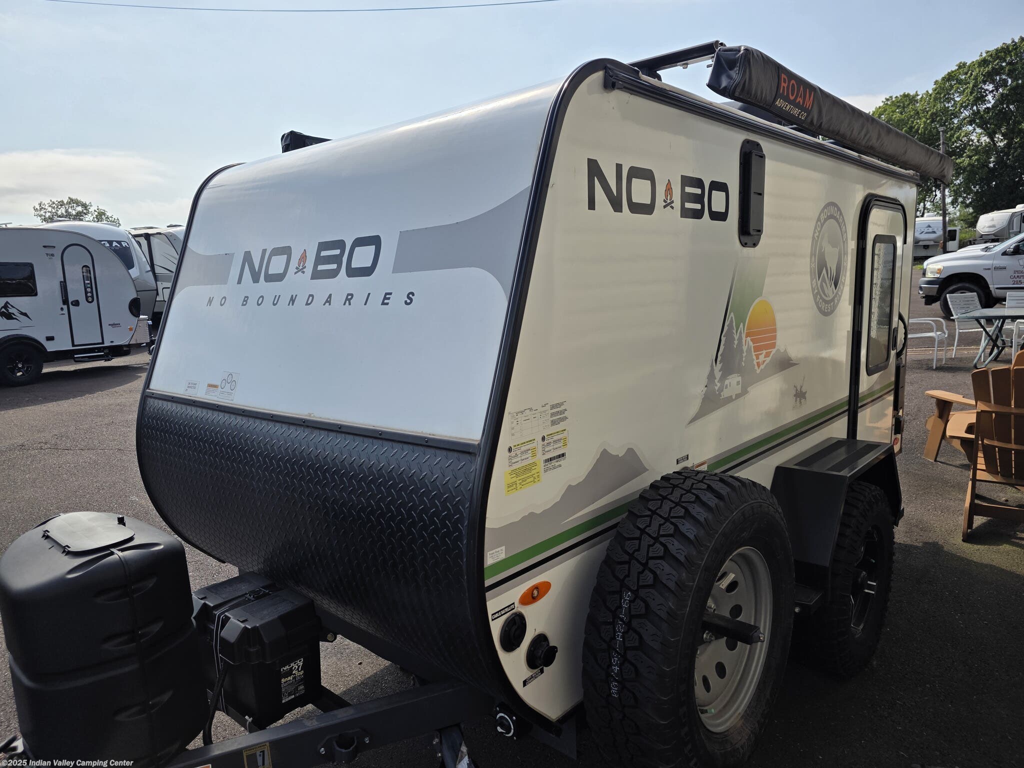 Call now about this 2022 Forest River No Boundaries NB10.6! 2022 Forest River No Boundaries NB10.6 - Used Toy Hauler For Sale by Indian Valley Camping Center in Souderton, Pennsylvania features LP Detector, Outside Kitchen, Roof Vents, Smoke Detector, Auxiliary Battery