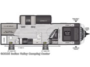 Floorplan of 2025 Keystone Cougar Half-Ton East 28BHS