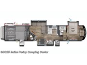 Contact us now about this 2025 Alliance RV Valor 44V14! Floorplan of 2025 Alliance RV Valor 44V14