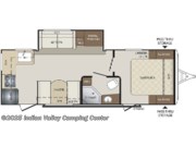 Floorplan of 2020 Keystone Bullet East 248RKS