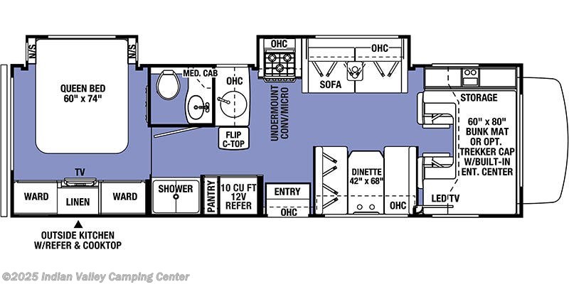 Floorplan of 2020 Forest River Forester 2861DS