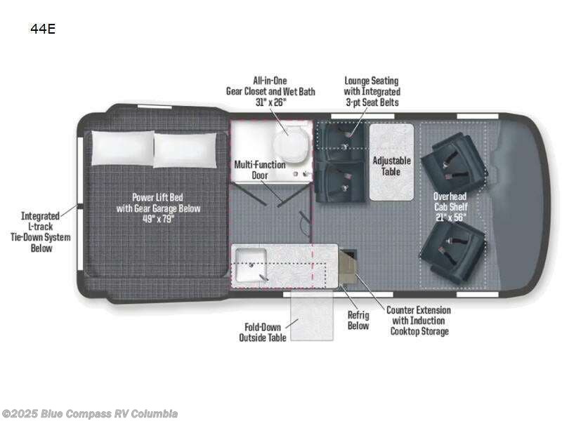 Call now about this 2025 Winnebago Revel 44E! 2025 Winnebago Revel 44E - New Class B For Sale by Blue Compass RV Columbia in Lexington, South Carolina