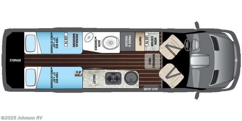 Call now about this 2016 Airstream Interstate Grand Tour EXT Twin! 2016 Airstream Interstate Grand Tour EXT Twin - Used Class B For Sale by Johnson RV in Sandy, Oregon