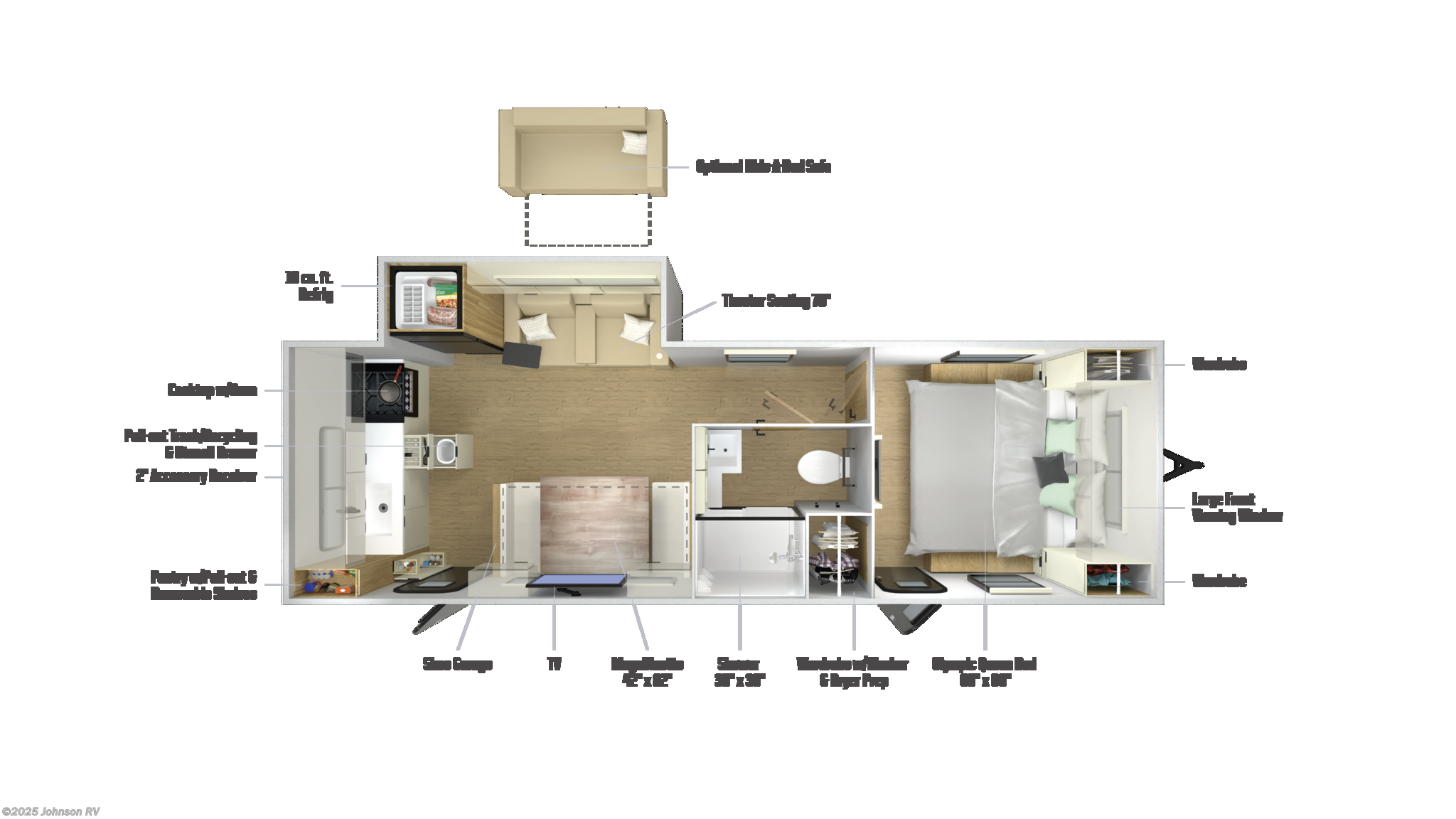 Contact us now about this 2026 Winnebago Thrive 24RKS! 2026 Thrive 24RKS by Winnebago from Johnson RV in Sandy, Oregon