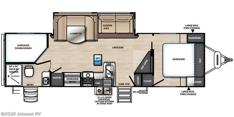 Call now about this 2019 Forest River Vibe 26BH! 2019 Forest River Vibe 26BH - Used Travel Trailer For Sale by Johnson RV in Sandy, Oregon