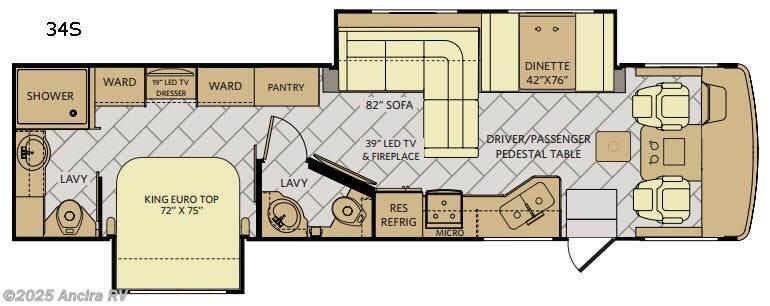 Call now about this 2018 Fleetwood Bounder 34S! 2018 Fleetwood Bounder 34S - Used Class A For Sale by Ancira RV in Boerne, Texas features Slideout