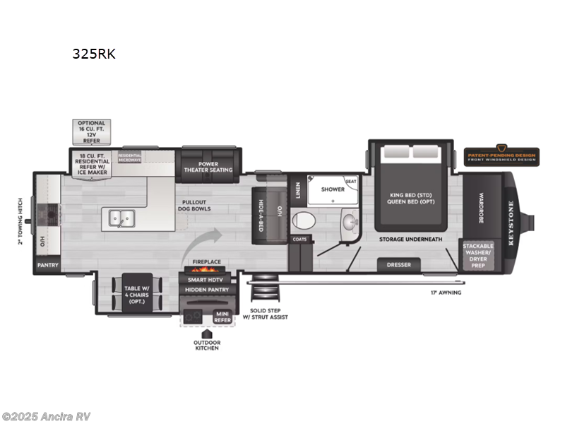 Call now about this 2026 Keystone Montana High Country 325RK! 2026 Keystone Montana High Country 325RK - New Fifth Wheel For Sale by Ancira RV in Boerne, Texas features Slideout