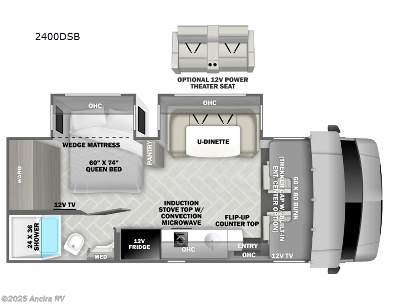 Call now about this 2023 Forest River Sunseeker MBS 2400B! 2023 Forest River Sunseeker MBS 2400B - Used Class C For Sale by Ancira RV in Boerne, Texas features Slideout
