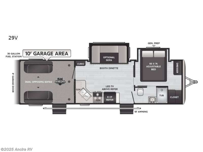 Call now about this 2021 Keystone Fuzion Impact Edition 29V! 2021 Keystone Fuzion Impact Edition 29V - Used Toy Hauler For Sale by Ancira RV in Boerne, Texas features Slideout