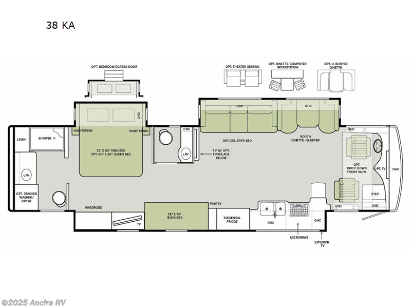 Call now about this 2023 Tiffin Allegro Red 360 38 KA! 2023 Tiffin Allegro Red 360 38 KA - Used Class A For Sale by Ancira RV in Boerne, Texas features Slideout