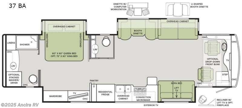 Call now about this 2021 Tiffin Allegro Red 37 BA! 2021 Tiffin Allegro Red 37 BA - Used Class A For Sale by Ancira RV in Boerne, Texas features Slideout