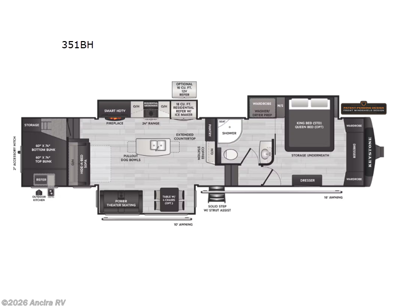 Call now about this 2026 Keystone Montana High Country 351BH! 2026 Keystone Montana High Country 351BH - New Fifth Wheel For Sale by Ancira RV in Boerne, Texas features Slideout